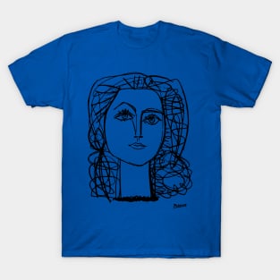 Picasso Woman (Francoise Gilot) Sketch 2 T-Shirt